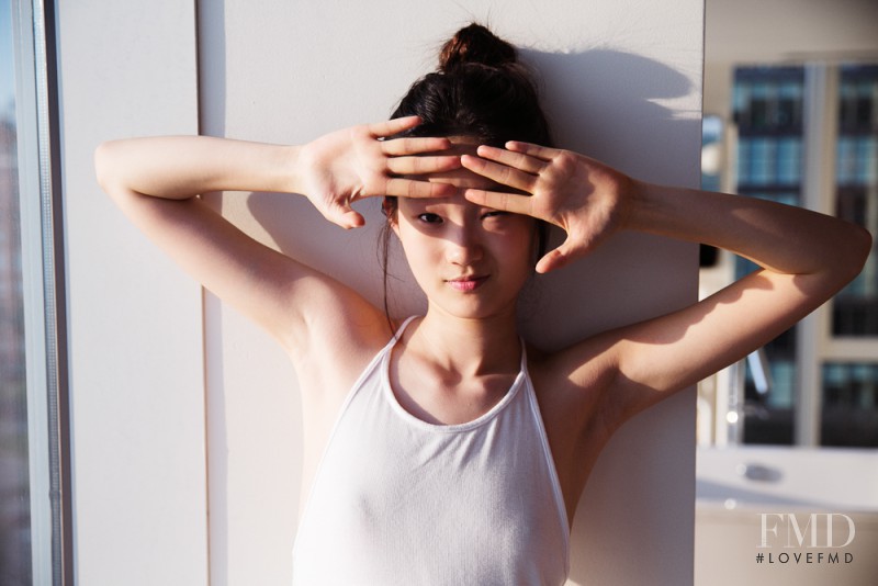 Hyun Ji Shin featured in  the Glossier advertisement for Spring/Summer 2015