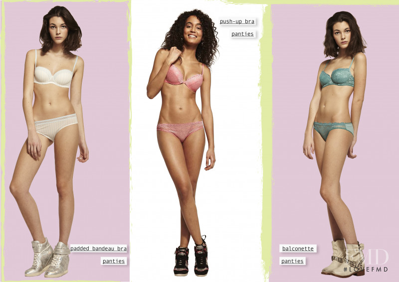 Vittoria Ceretti featured in  the Tezenis advertisement for Spring/Summer 2014