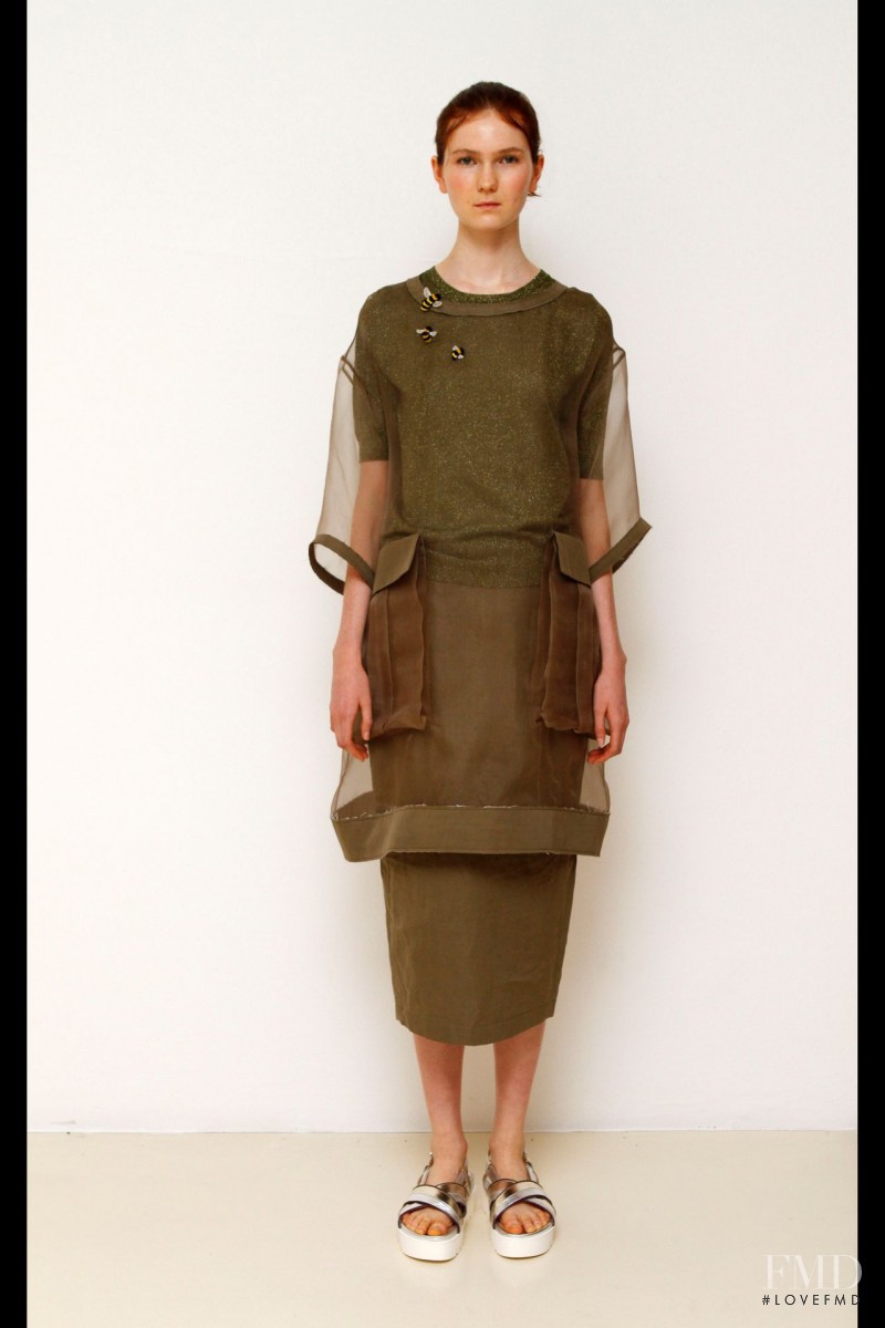 Zella Christenson featured in  the Maurizio Pecoraro fashion show for Spring/Summer 2015