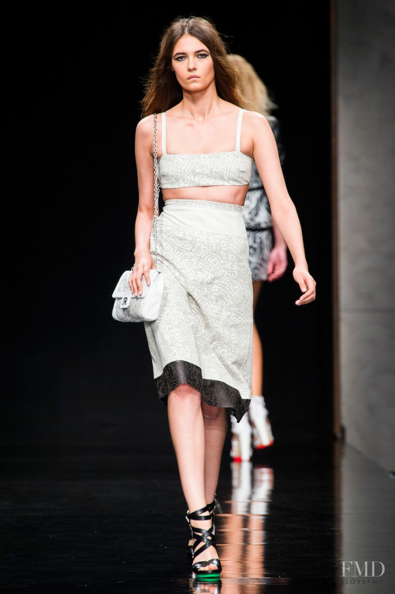 Dasha Khlynova featured in  the John Richmond fashion show for Spring/Summer 2015