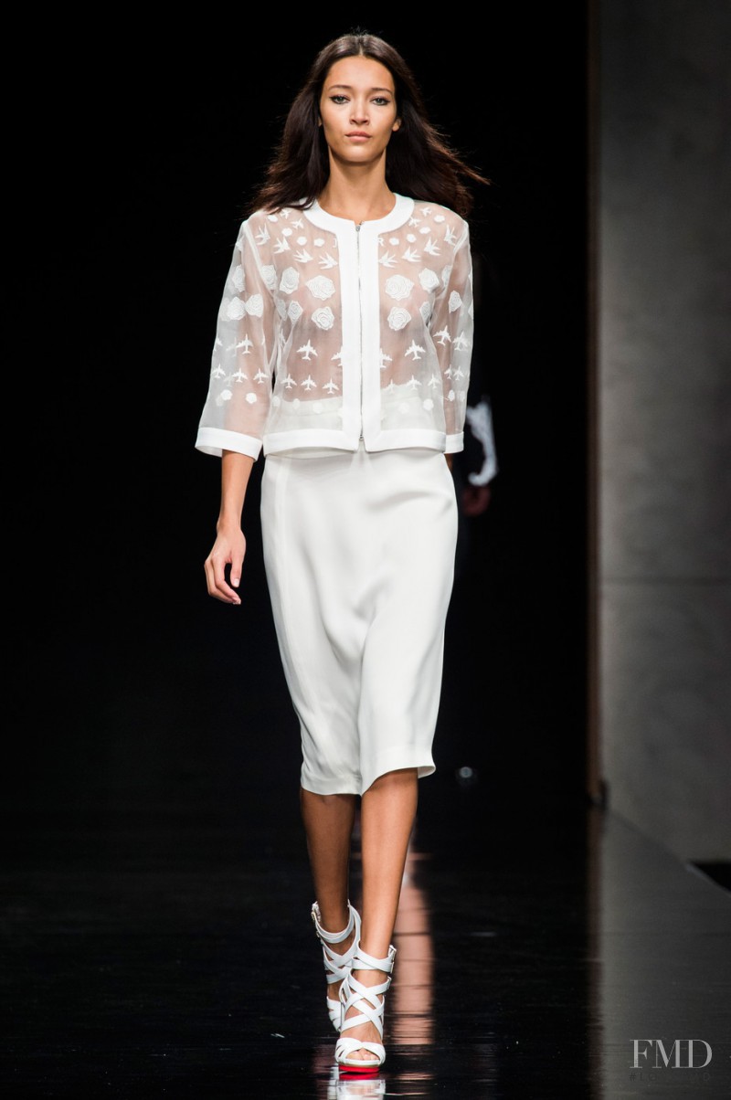 Daniela de Jesus featured in  the John Richmond fashion show for Spring/Summer 2015