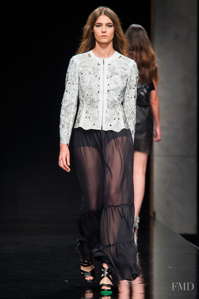 Dasha Khlynova featured in  the John Richmond fashion show for Spring/Summer 2015