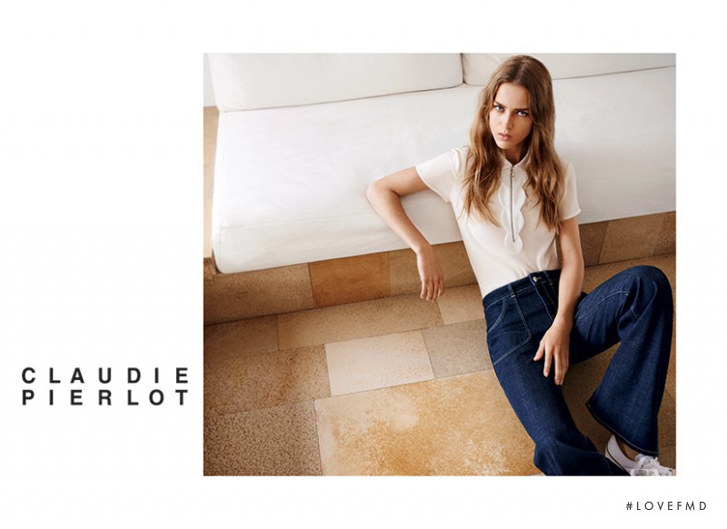 Julia Jamin featured in  the Claudie Pierlot advertisement for Spring/Summer 2015