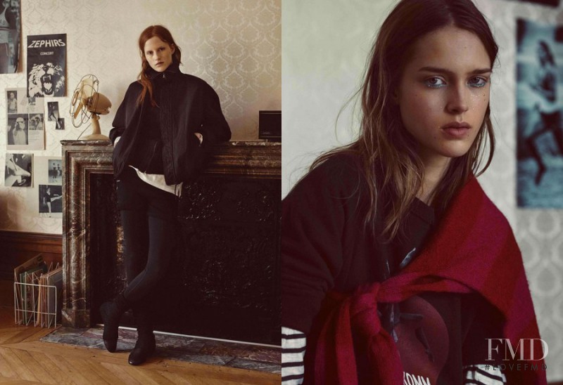Julia Jamin featured in  the Isabel Marant Étoile advertisement for Autumn/Winter 2015
