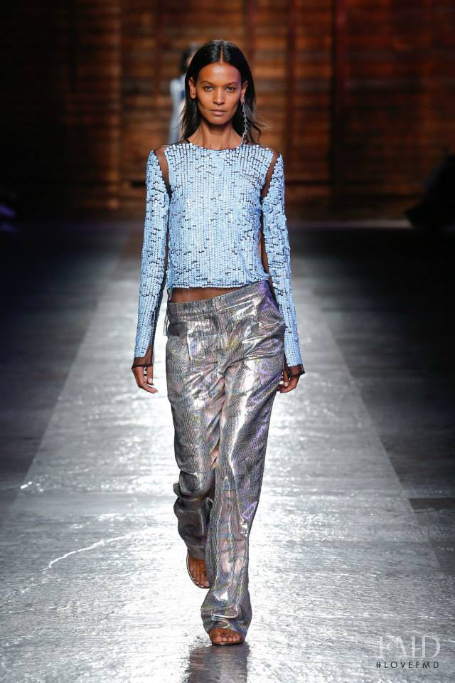 Liya Kebede featured in  the Pucci fashion show for Spring/Summer 2016