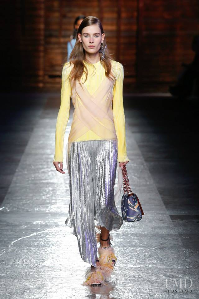 Vera Van Erp featured in  the Pucci fashion show for Spring/Summer 2016
