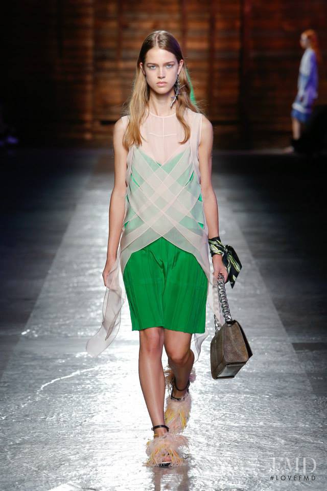 Julia Jamin featured in  the Pucci fashion show for Spring/Summer 2016