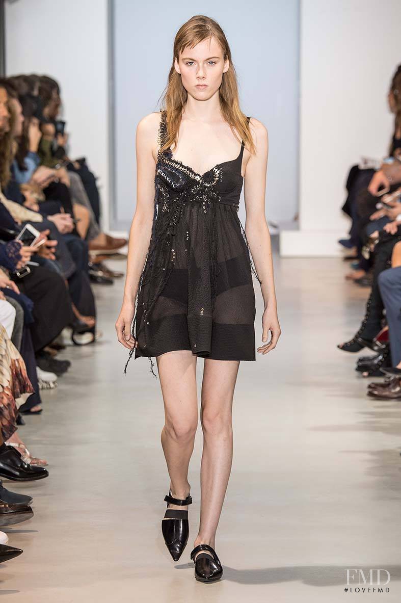 Kiki Willems featured in  the Paco Rabanne fashion show for Spring/Summer 2016