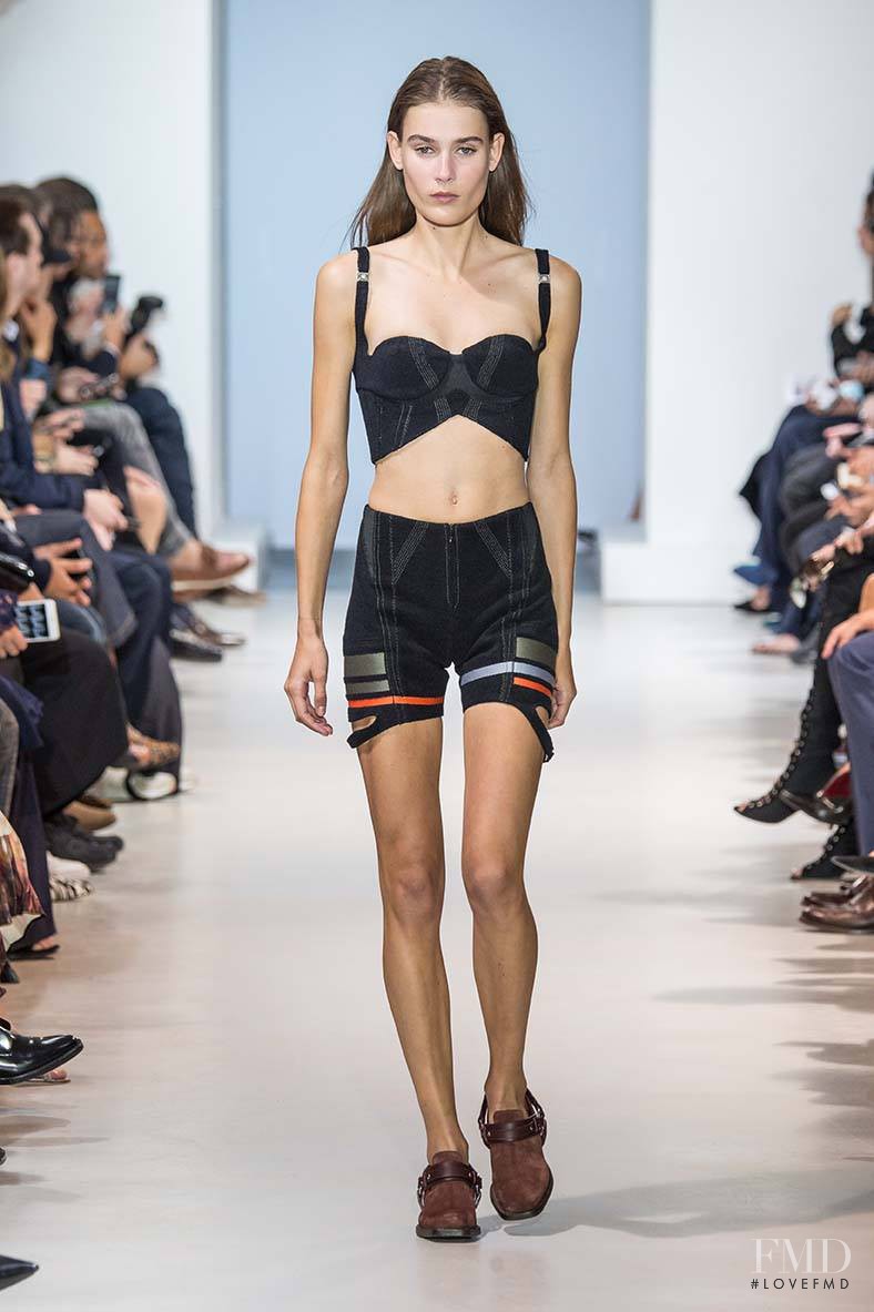 Vera Van Erp featured in  the Paco Rabanne fashion show for Spring/Summer 2016
