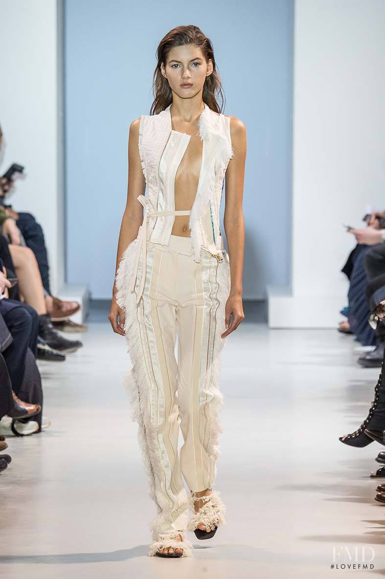 Valery Kaufman featured in  the Paco Rabanne fashion show for Spring/Summer 2016