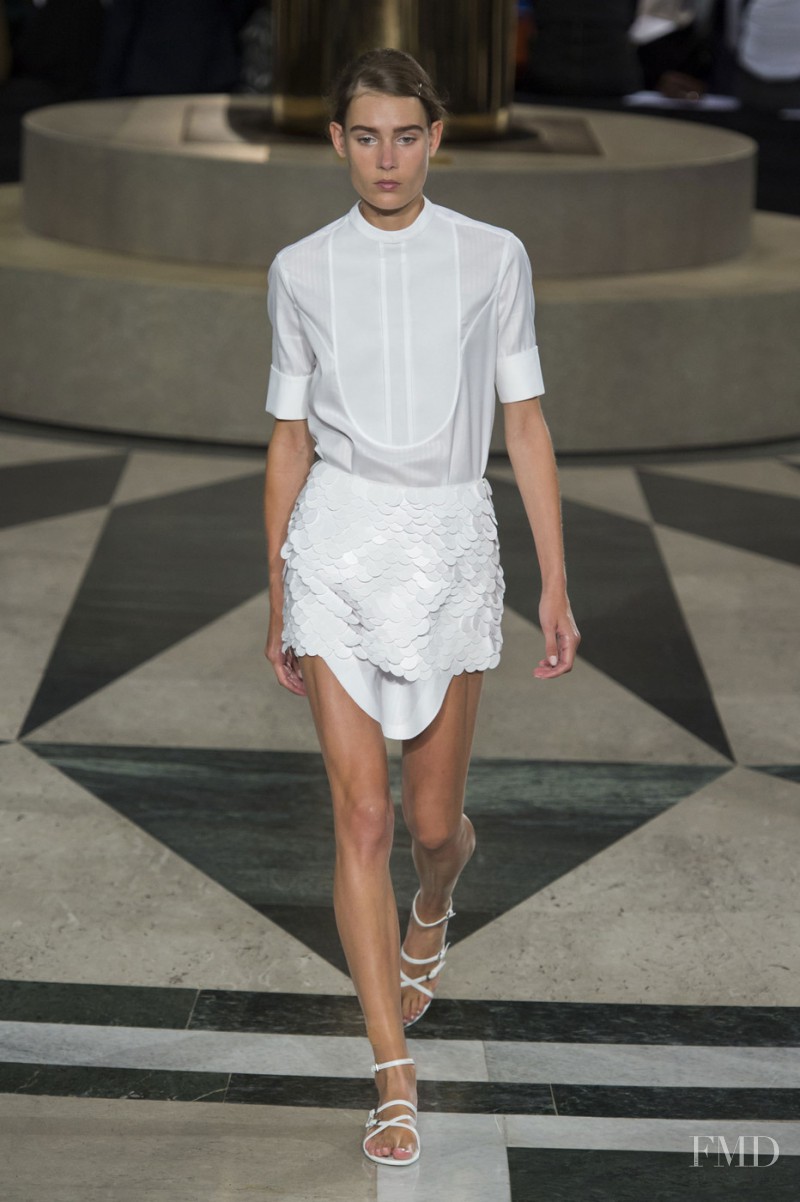 Vera Van Erp featured in  the Aquilano.Rimondi fashion show for Spring/Summer 2016