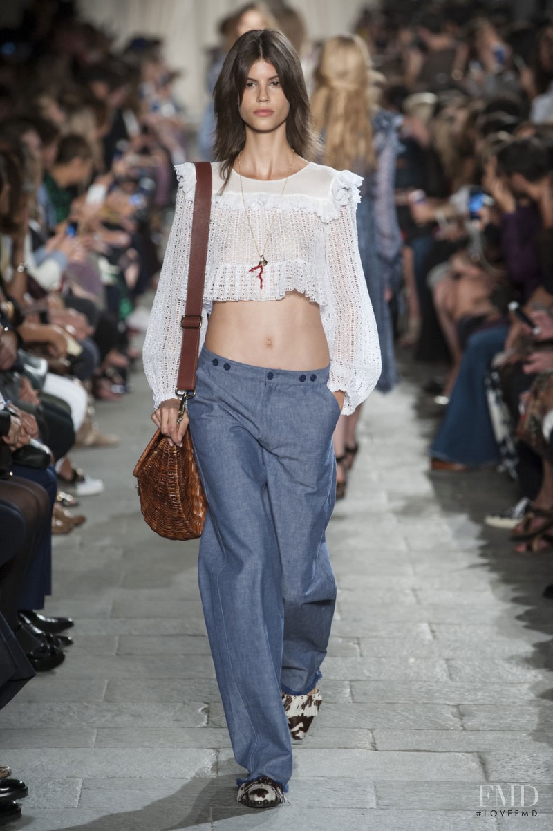 Antonina Petkovic featured in  the Philosophy di Lorenzo Serafini fashion show for Spring/Summer 2016