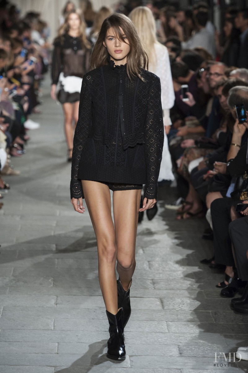 Valery Kaufman featured in  the Philosophy di Lorenzo Serafini fashion show for Spring/Summer 2016