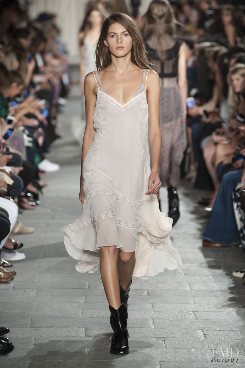 Valery Kaufman featured in  the Philosophy di Lorenzo Serafini fashion show for Spring/Summer 2016