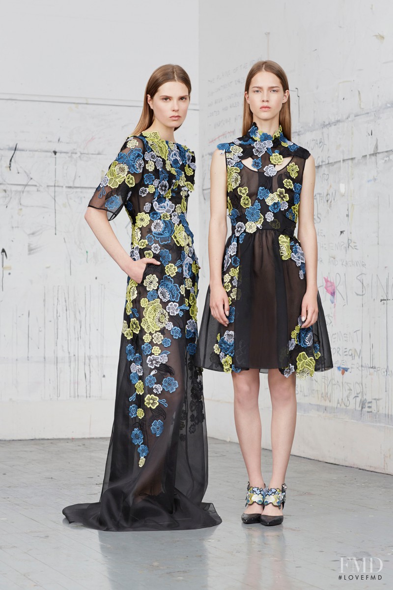 Julia Jamin featured in  the Erdem fashion show for Resort 2015