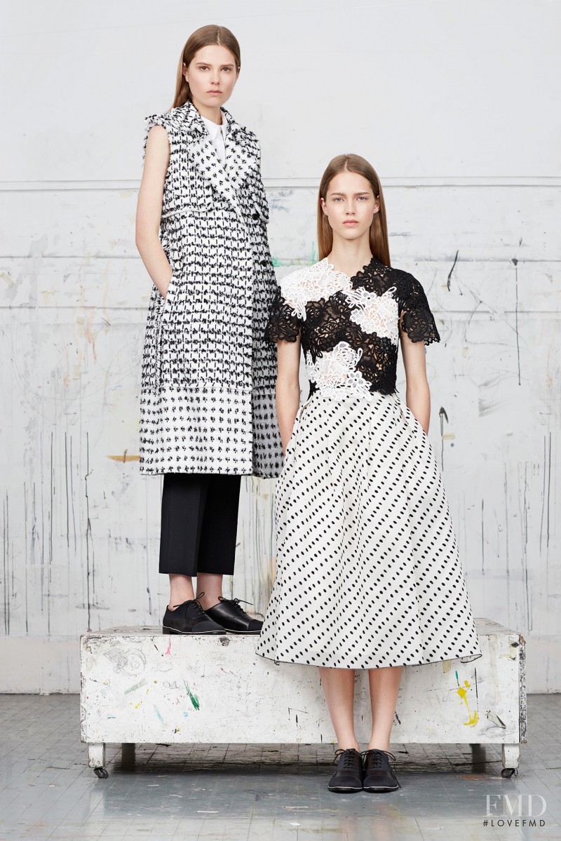 Julia Jamin featured in  the Erdem fashion show for Resort 2015