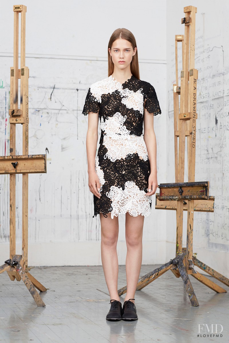 Julia Jamin featured in  the Erdem fashion show for Resort 2015