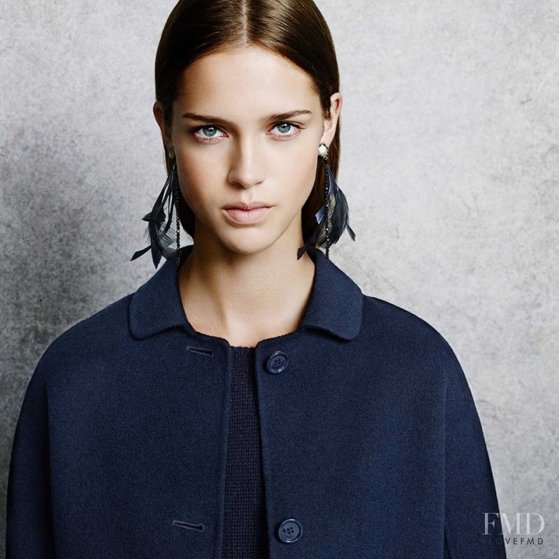 Julia Jamin featured in  the S\' Max Mara lookbook for Autumn/Winter 2014