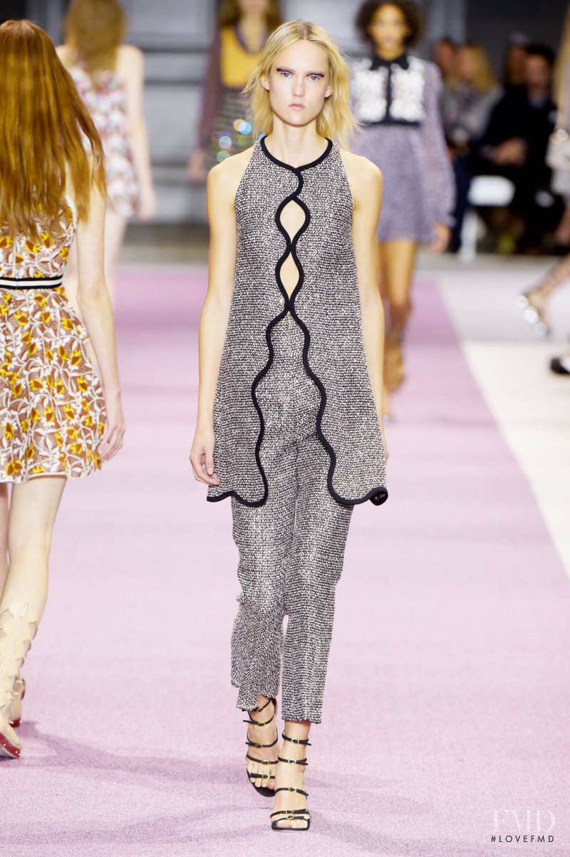 Harleth Kuusik featured in  the Giambattista Valli fashion show for Spring/Summer 2016