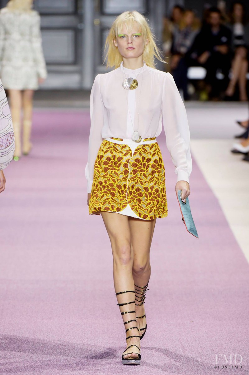 Hanne Gaby Odiele featured in  the Giambattista Valli fashion show for Spring/Summer 2016