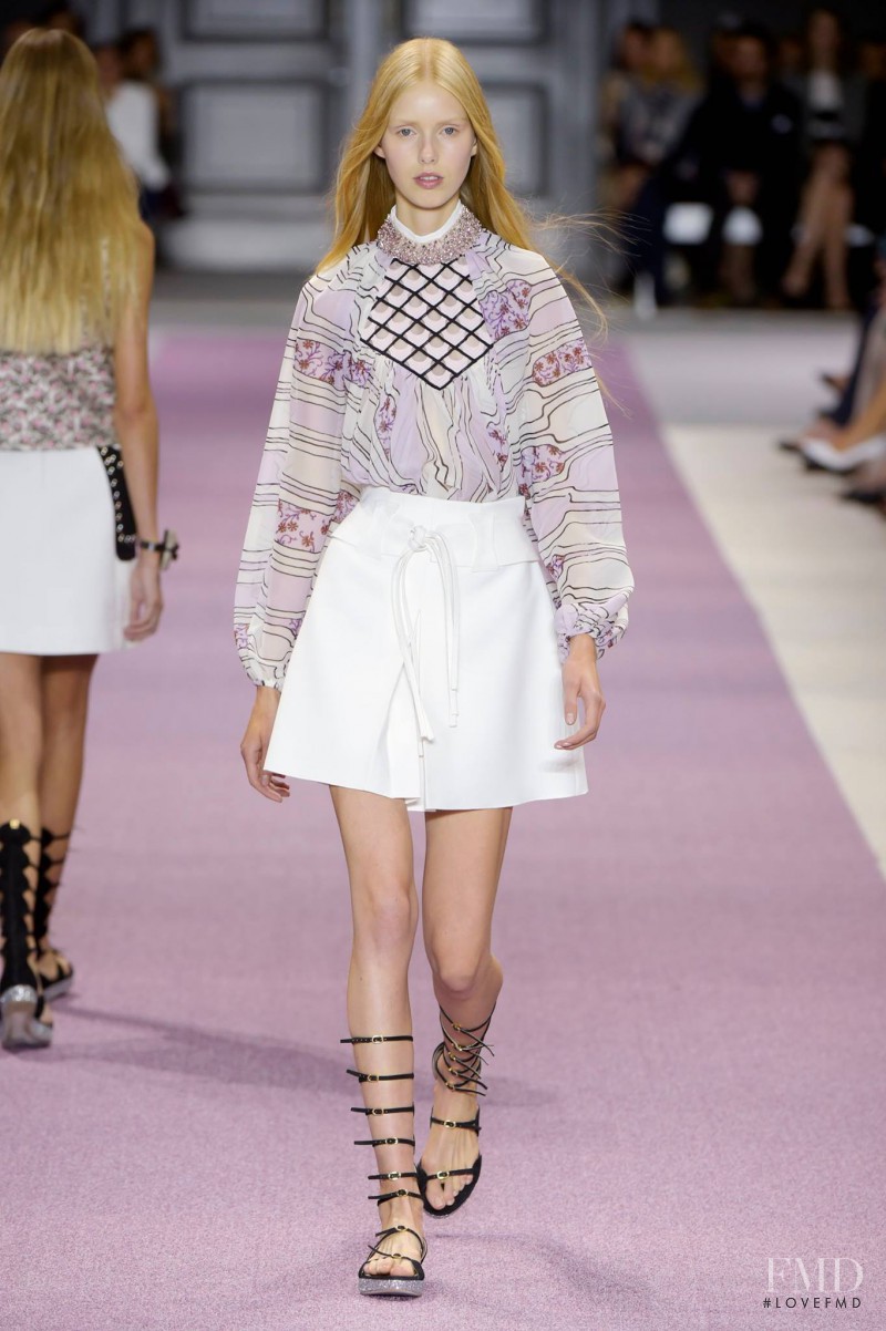 Lululeika Ravn Liep featured in  the Giambattista Valli fashion show for Spring/Summer 2016