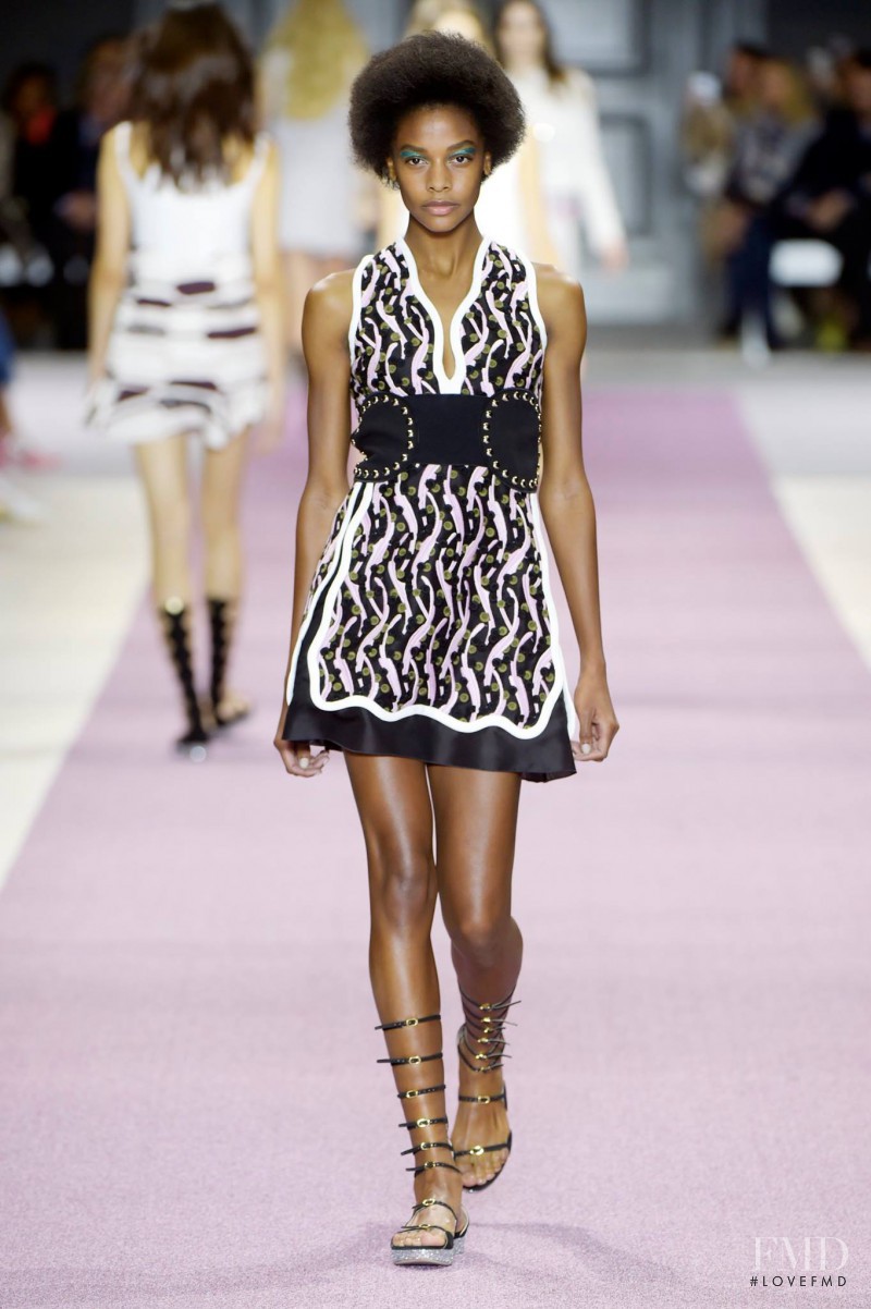 Karly Loyce featured in  the Giambattista Valli fashion show for Spring/Summer 2016