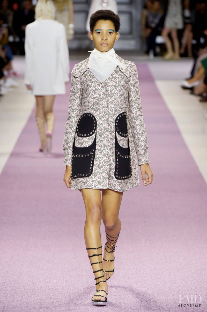 Lineisy Montero featured in  the Giambattista Valli fashion show for Spring/Summer 2016