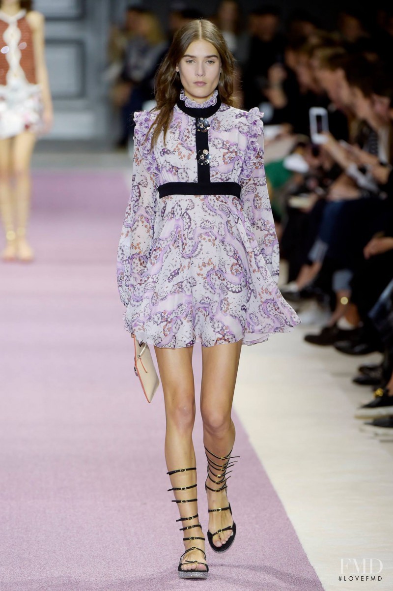 Vera Van Erp featured in  the Giambattista Valli fashion show for Spring/Summer 2016