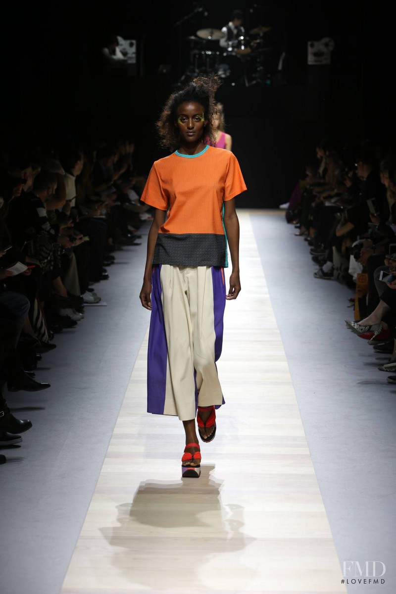 Lula Kenfe featured in  the Issey Miyake fashion show for Spring/Summer 2016