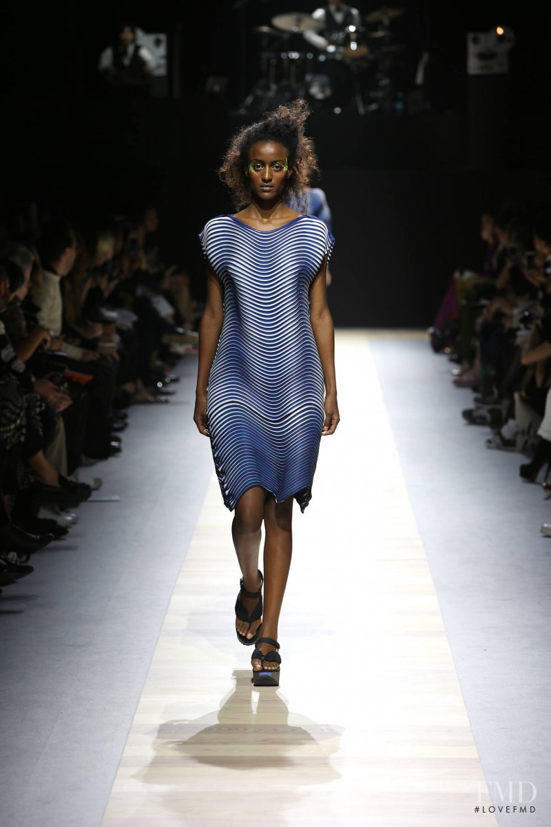 Lula Kenfe featured in  the Issey Miyake fashion show for Spring/Summer 2016