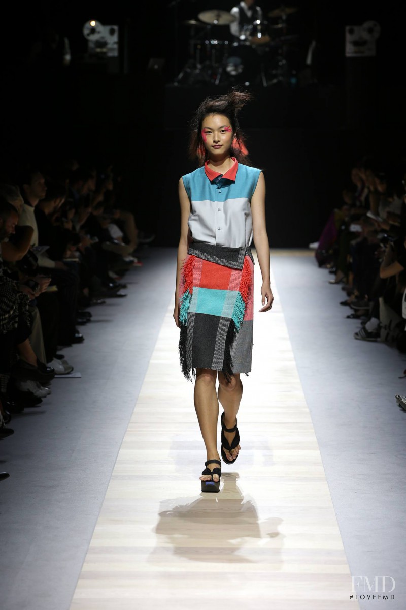 Ling Yue Zhang featured in  the Issey Miyake fashion show for Spring/Summer 2016