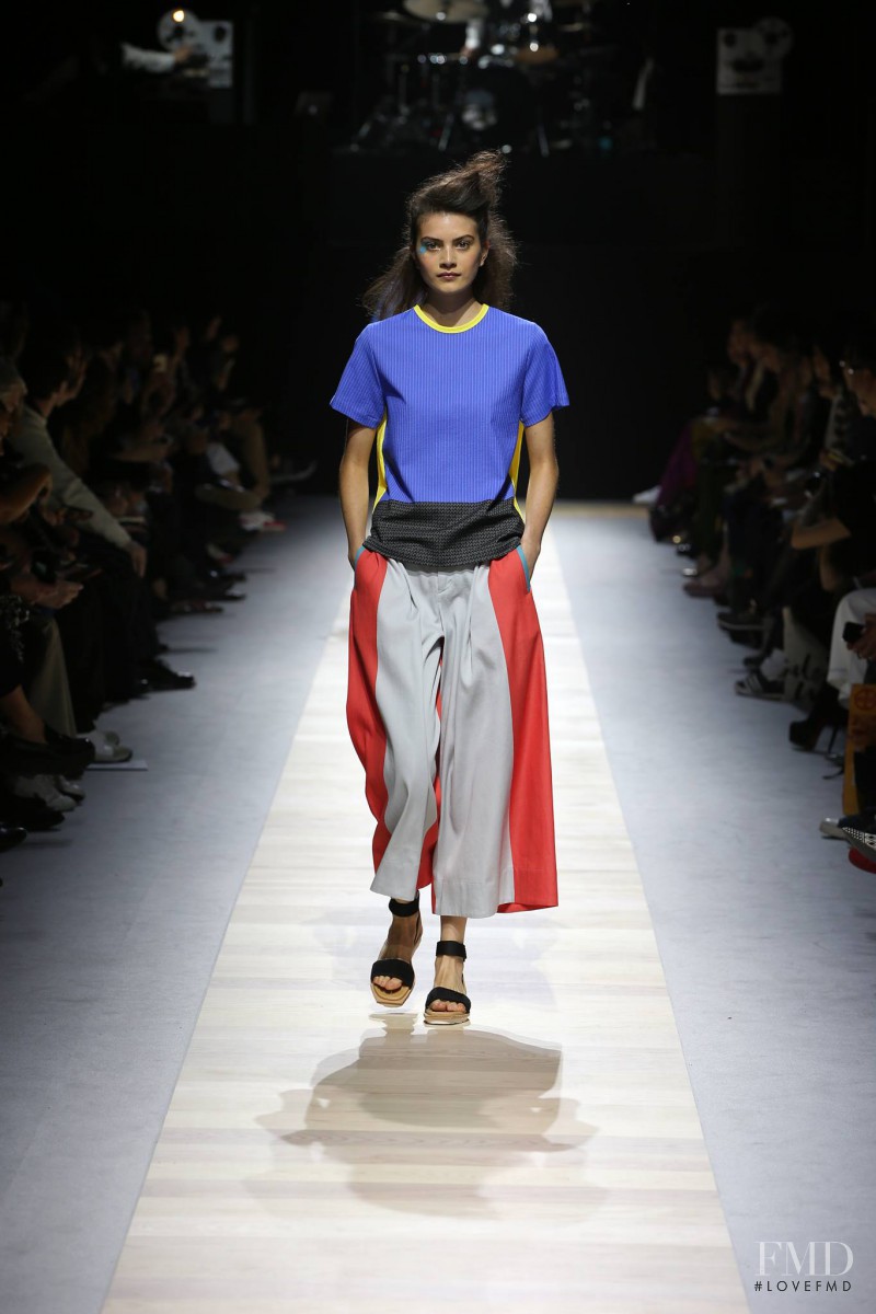 Kim Valerie Jaspers featured in  the Issey Miyake fashion show for Spring/Summer 2016