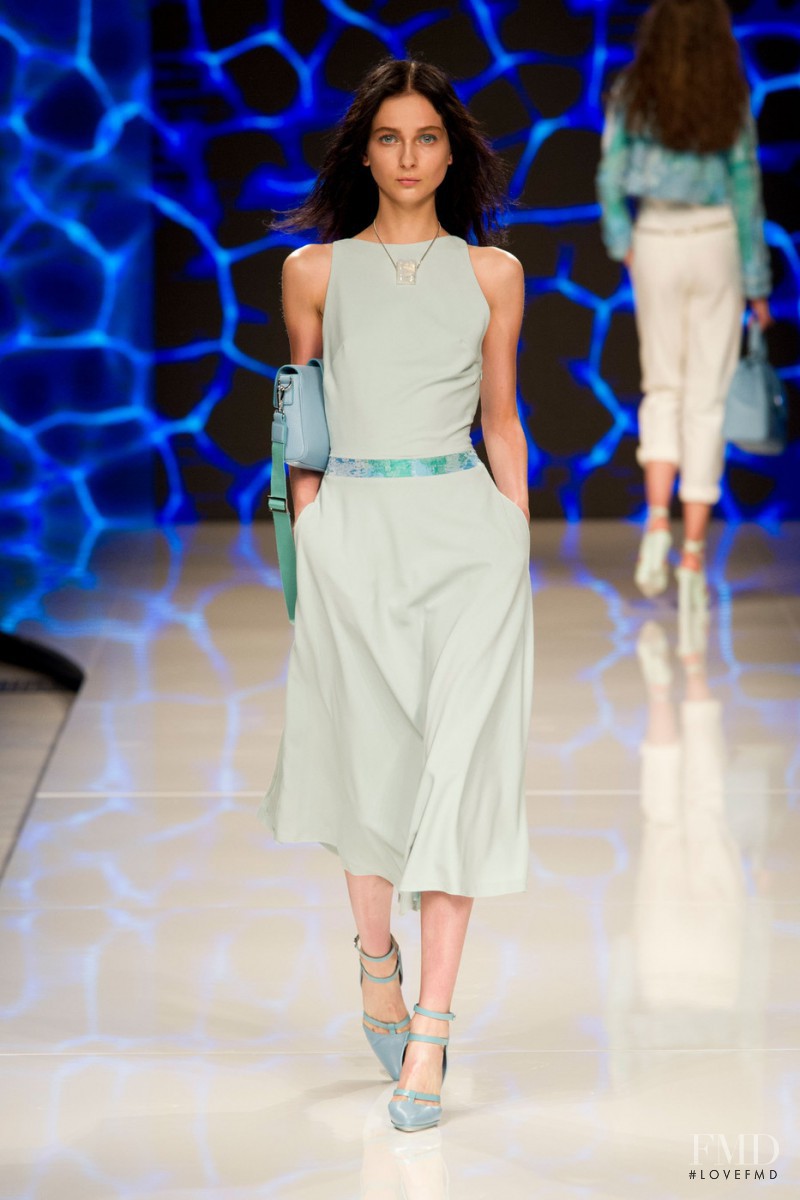 Viola Rogacka featured in  the Aigner fashion show for Spring/Summer 2016