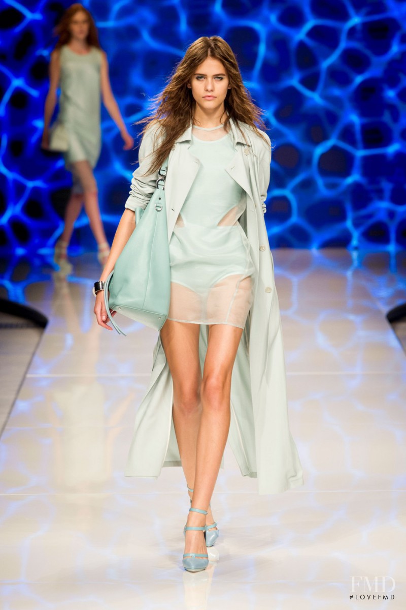 Darya Kostenich featured in  the Aigner fashion show for Spring/Summer 2016