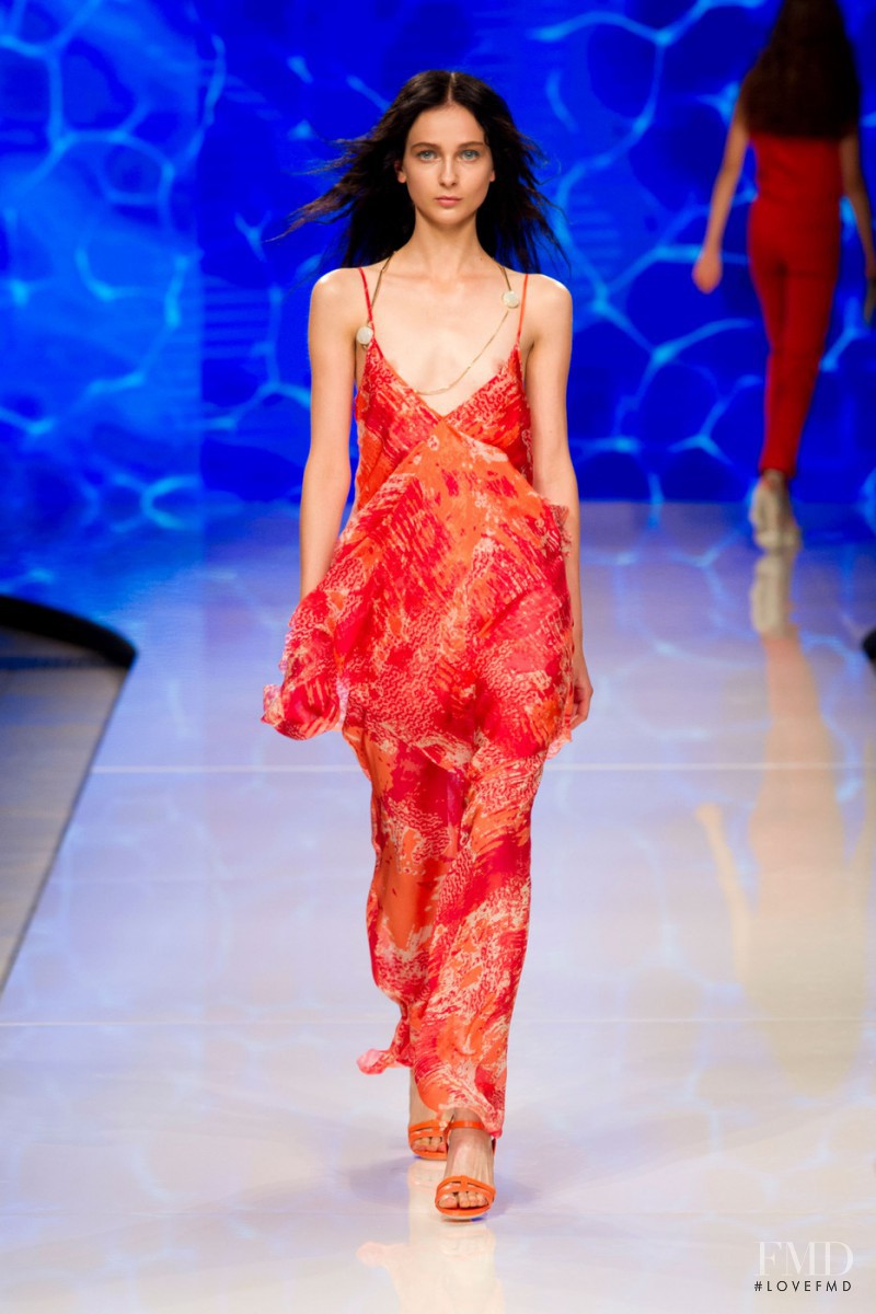 Viola Rogacka featured in  the Aigner fashion show for Spring/Summer 2016