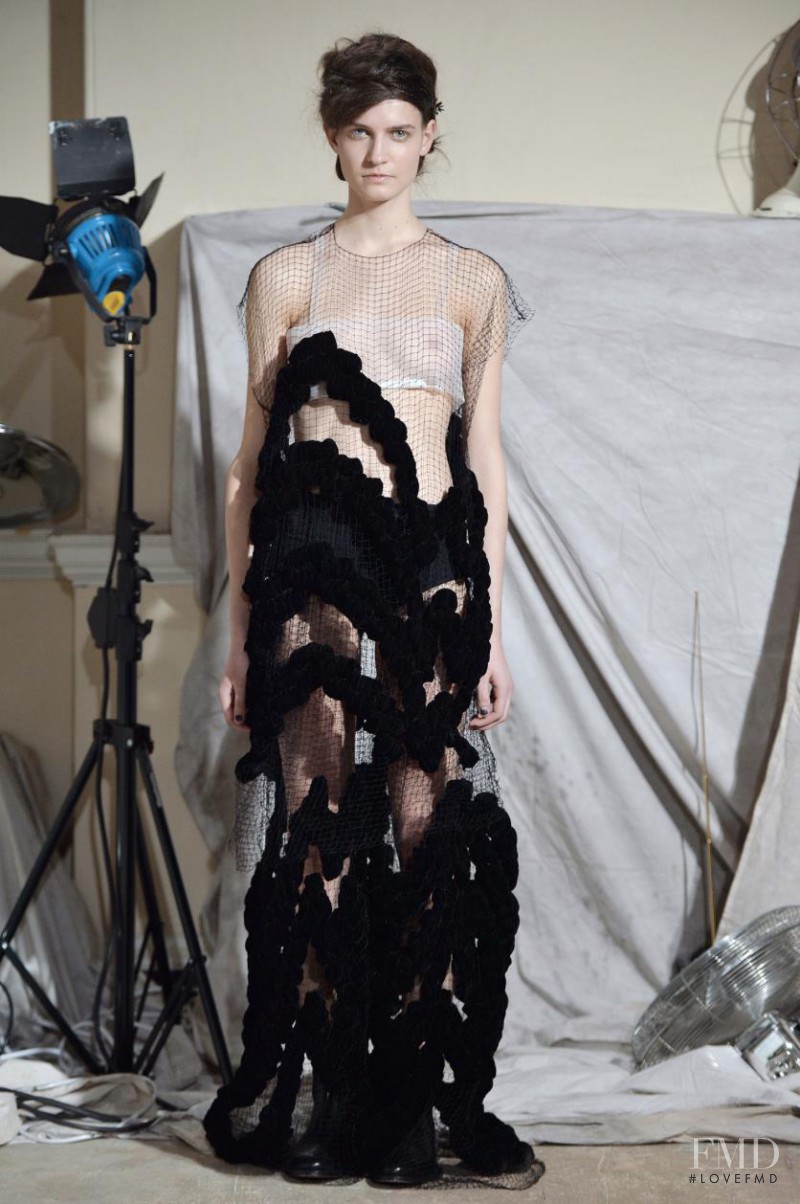 Valérie Debeuf featured in  the Phoebe English fashion show for Autumn/Winter 2015