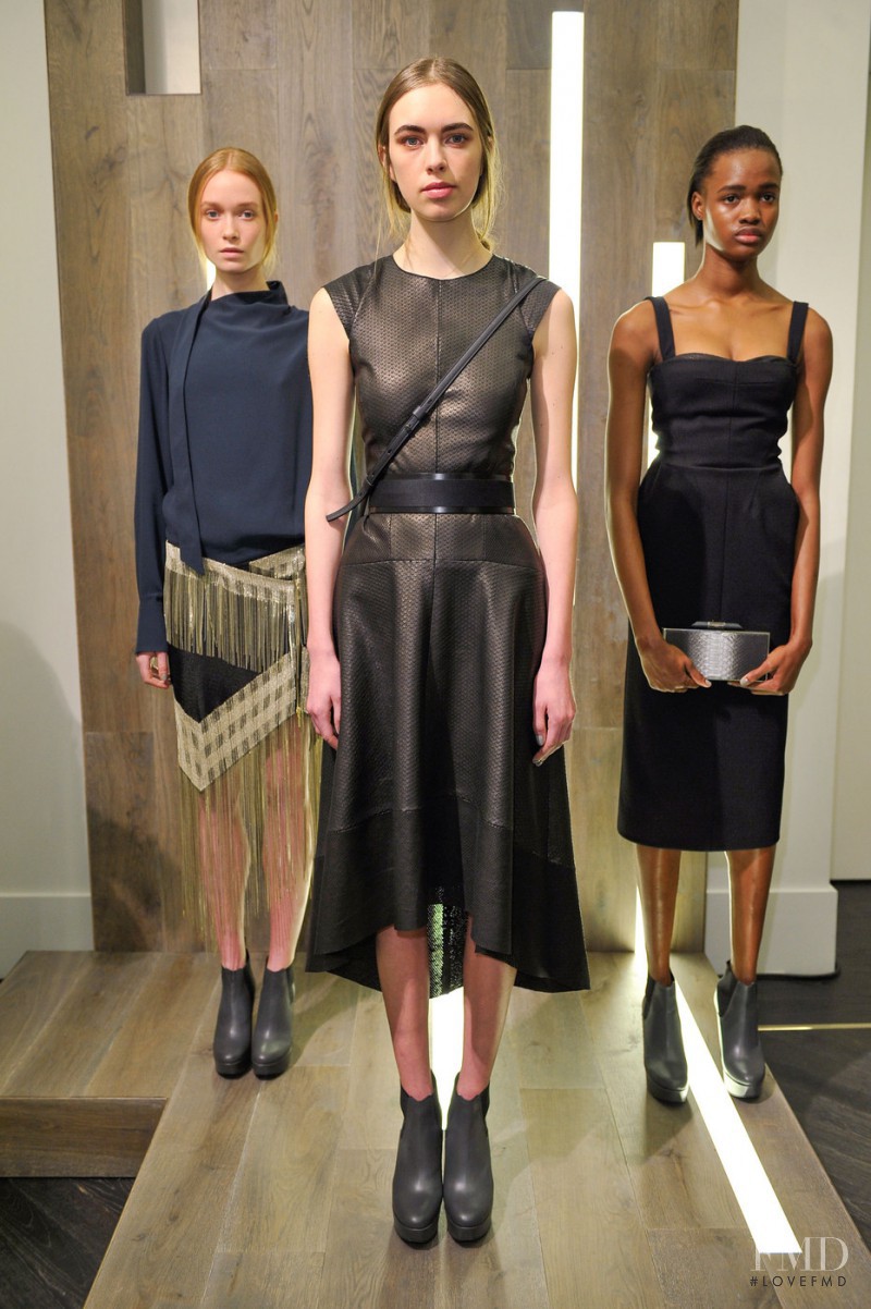 Kelsey Warman featured in  the Amanda Wakeley fashion show for Autumn/Winter 2015