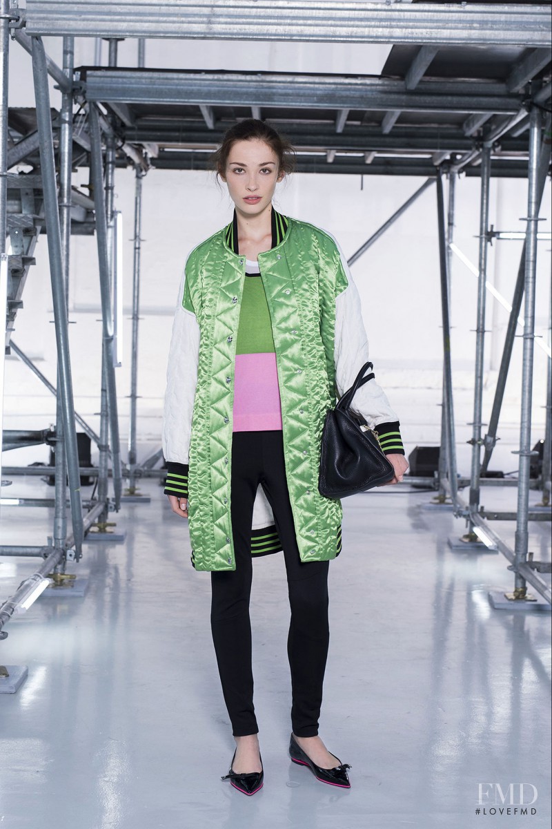 Karly Mcneil featured in  the Sonia by Sonia Rykiel fashion show for Spring/Summer 2015