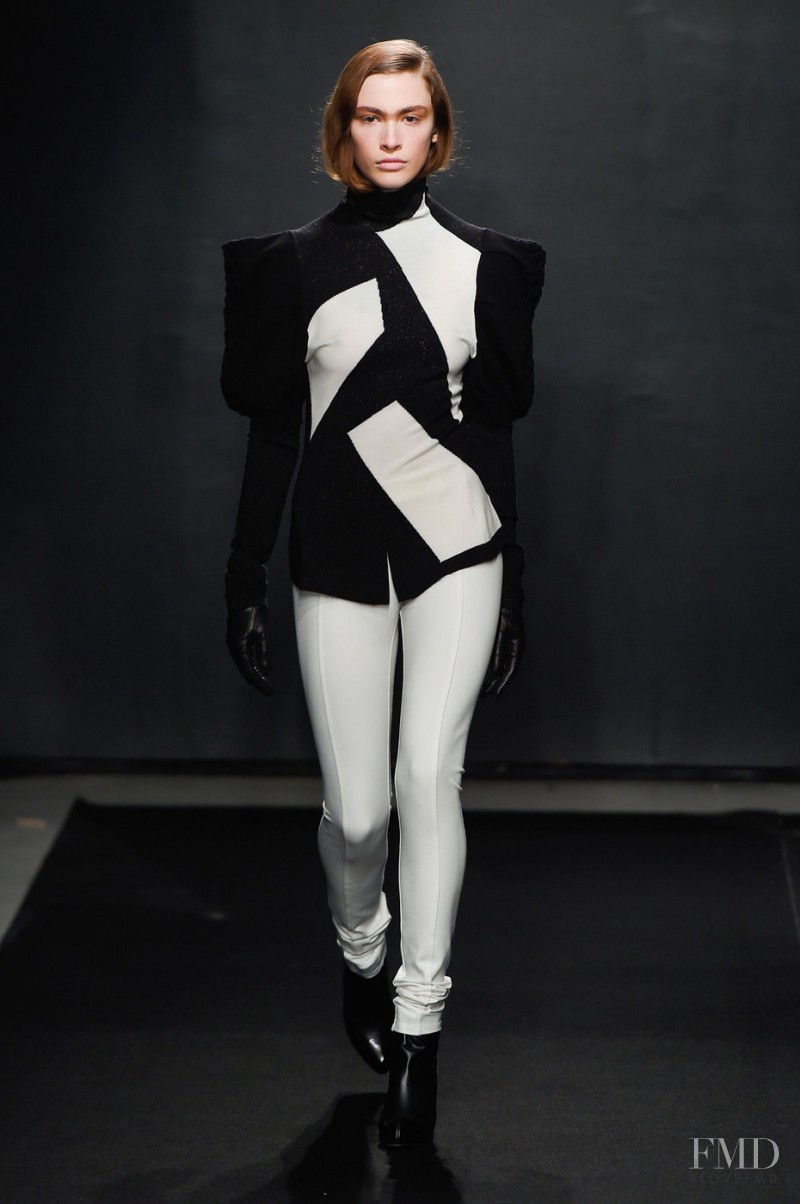 Karly Mcneil featured in  the Atsuro Tayama fashion show for Autumn/Winter 2015