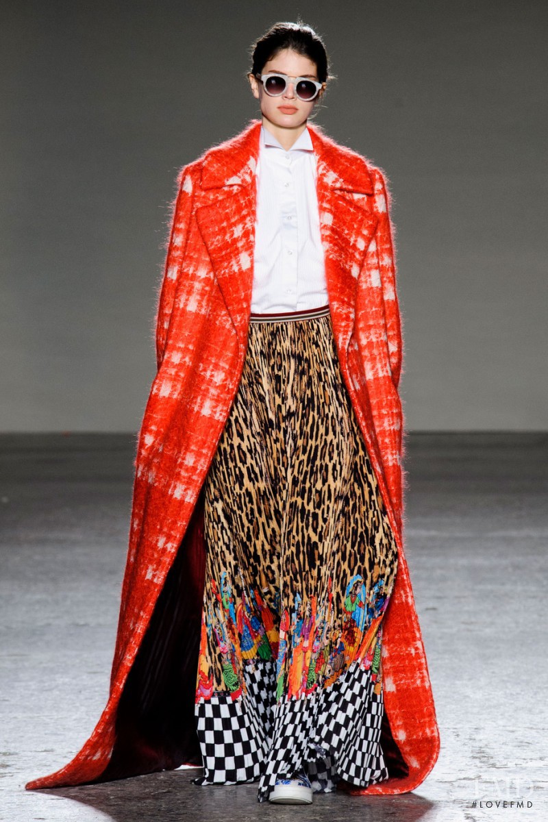 Livia Pillmann featured in  the Stella Jean fashion show for Autumn/Winter 2015