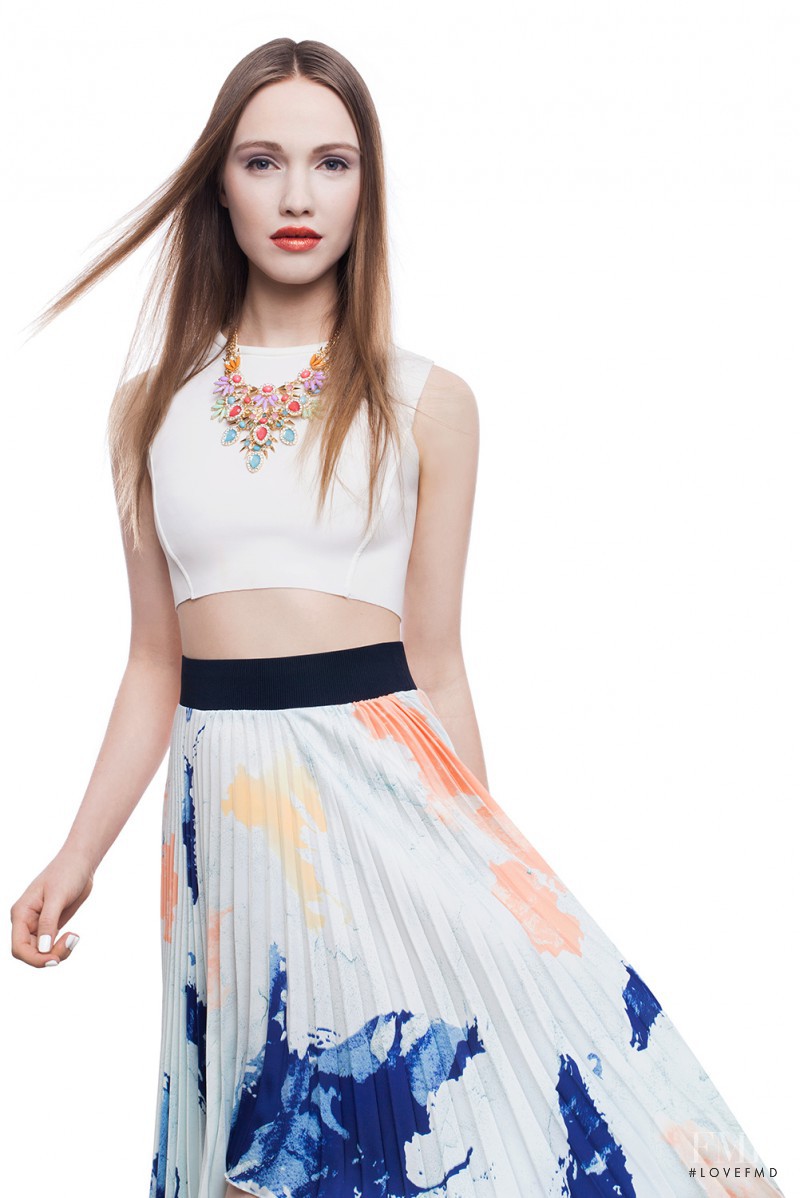 Haley Sutton featured in  the Jeweliq advertisement for Spring/Summer 2014