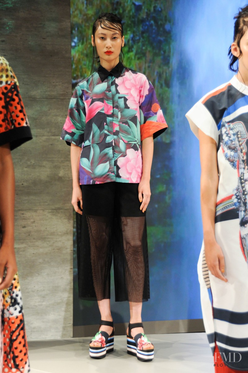 Ming Tong featured in  the Clover Canyon fashion show for Spring/Summer 2015