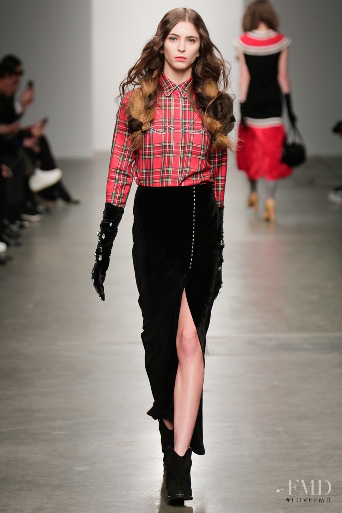 Laura Winges featured in  the Kye fashion show for Autumn/Winter 2015