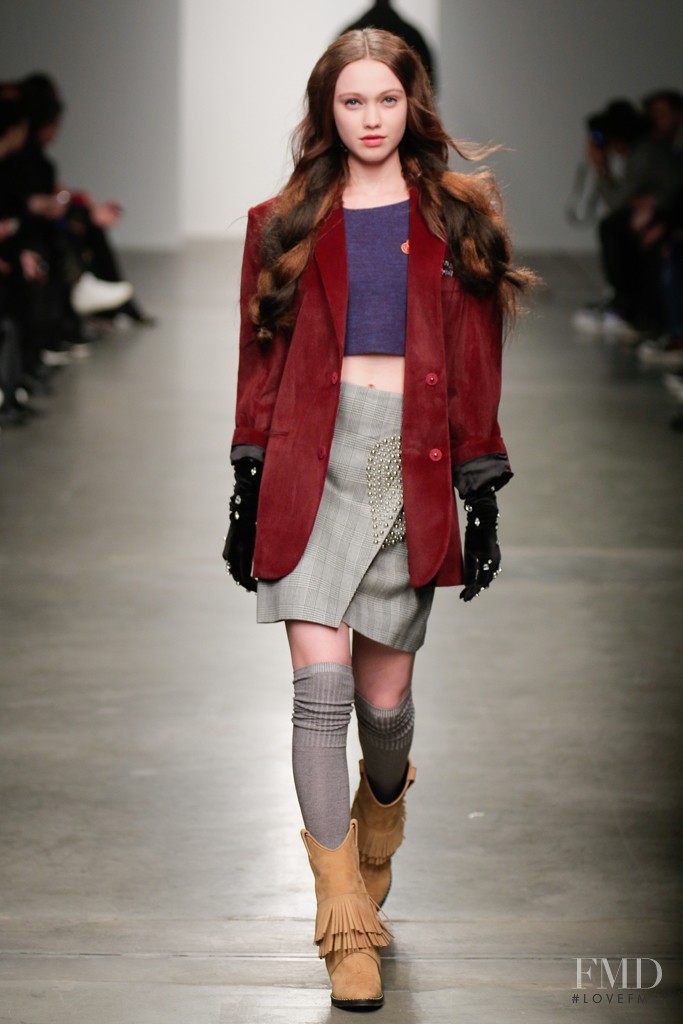 Haley Sutton featured in  the Kye fashion show for Autumn/Winter 2015