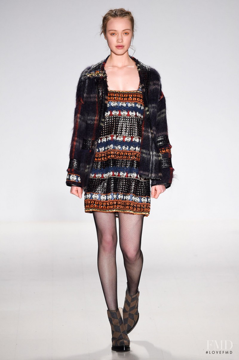 Haley Sutton featured in  the Custo Barcelona fashion show for Autumn/Winter 2015
