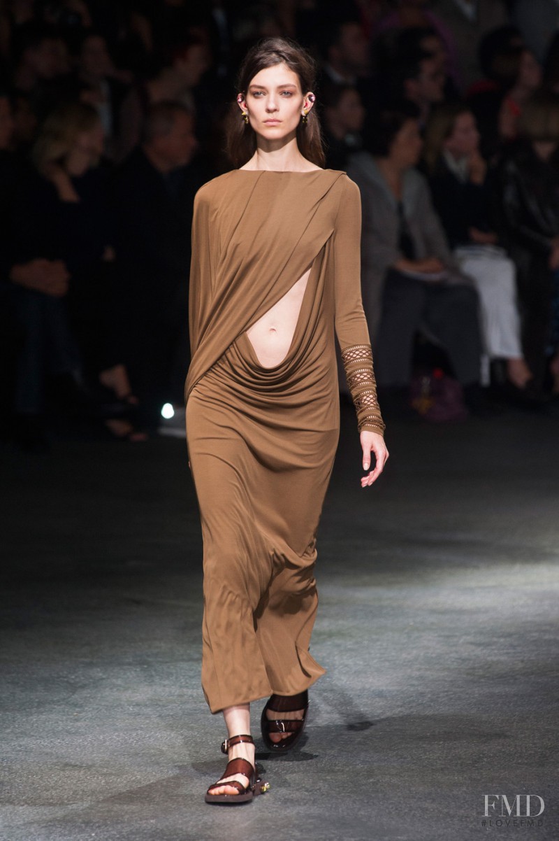 Kati Nescher featured in  the Givenchy fashion show for Spring/Summer 2014
