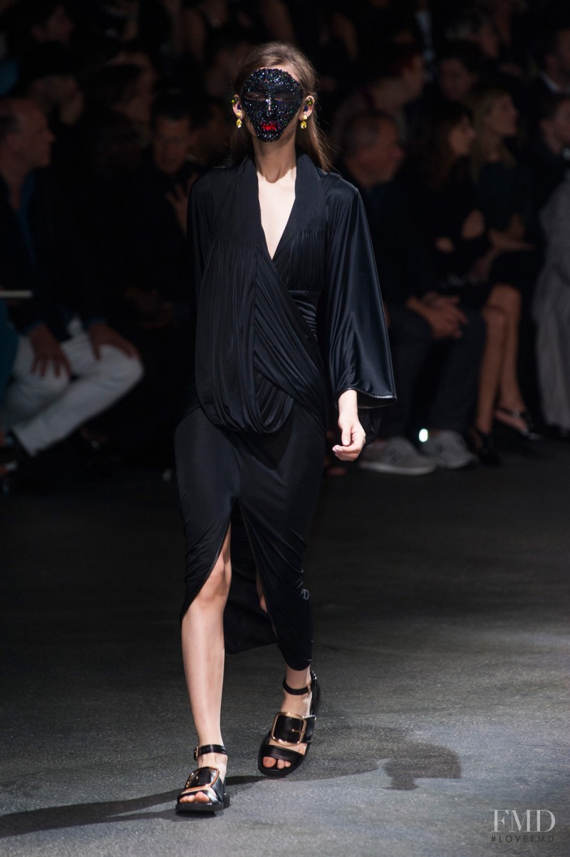 Justyna Gustad featured in  the Givenchy fashion show for Spring/Summer 2014