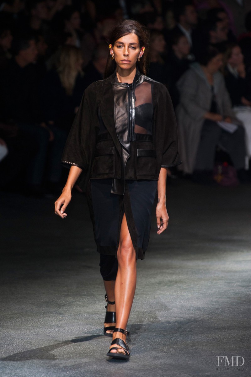 Lea Tisci featured in  the Givenchy fashion show for Spring/Summer 2014