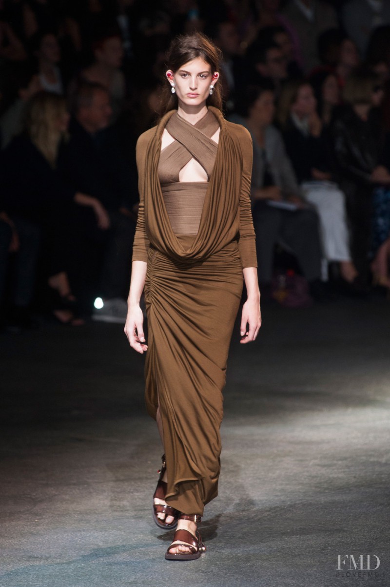 Elodia Prieto featured in  the Givenchy fashion show for Spring/Summer 2014