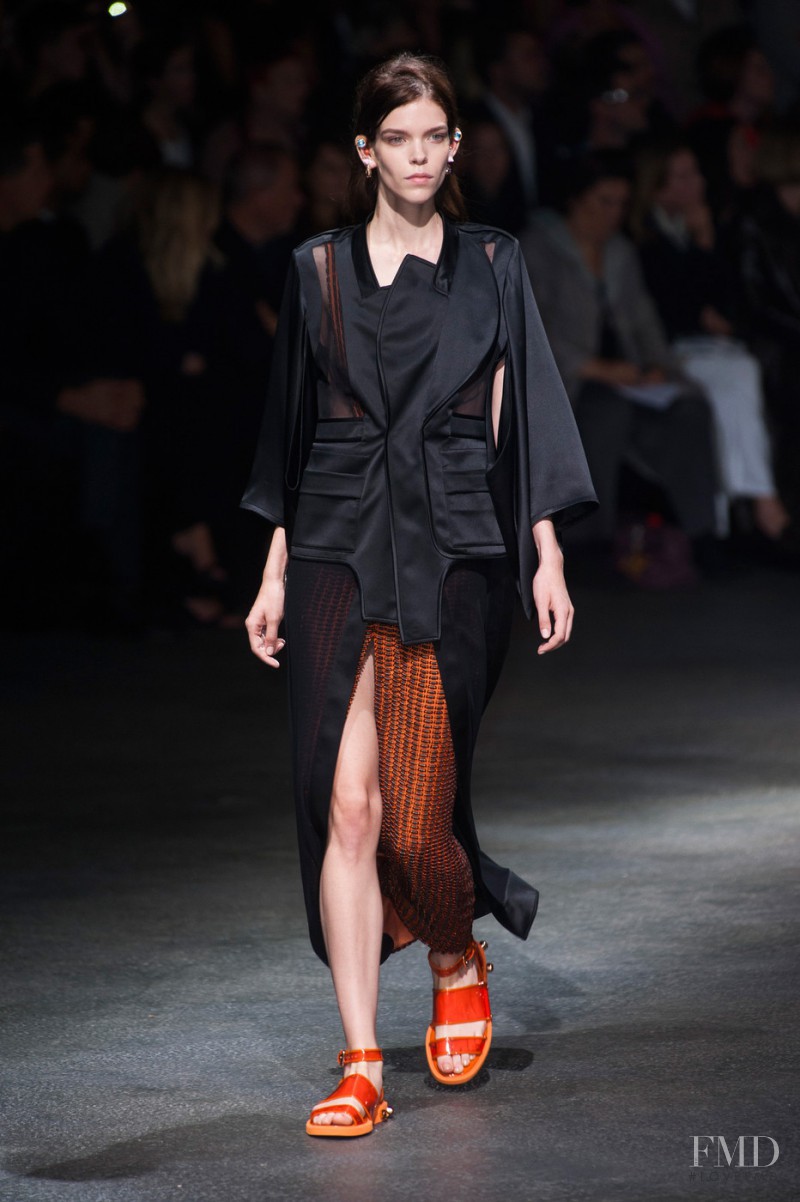 Meghan Collison featured in  the Givenchy fashion show for Spring/Summer 2014
